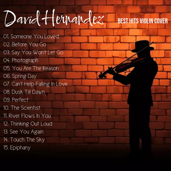 TRACKLIST Instrumental Cover Template PosterMyWall